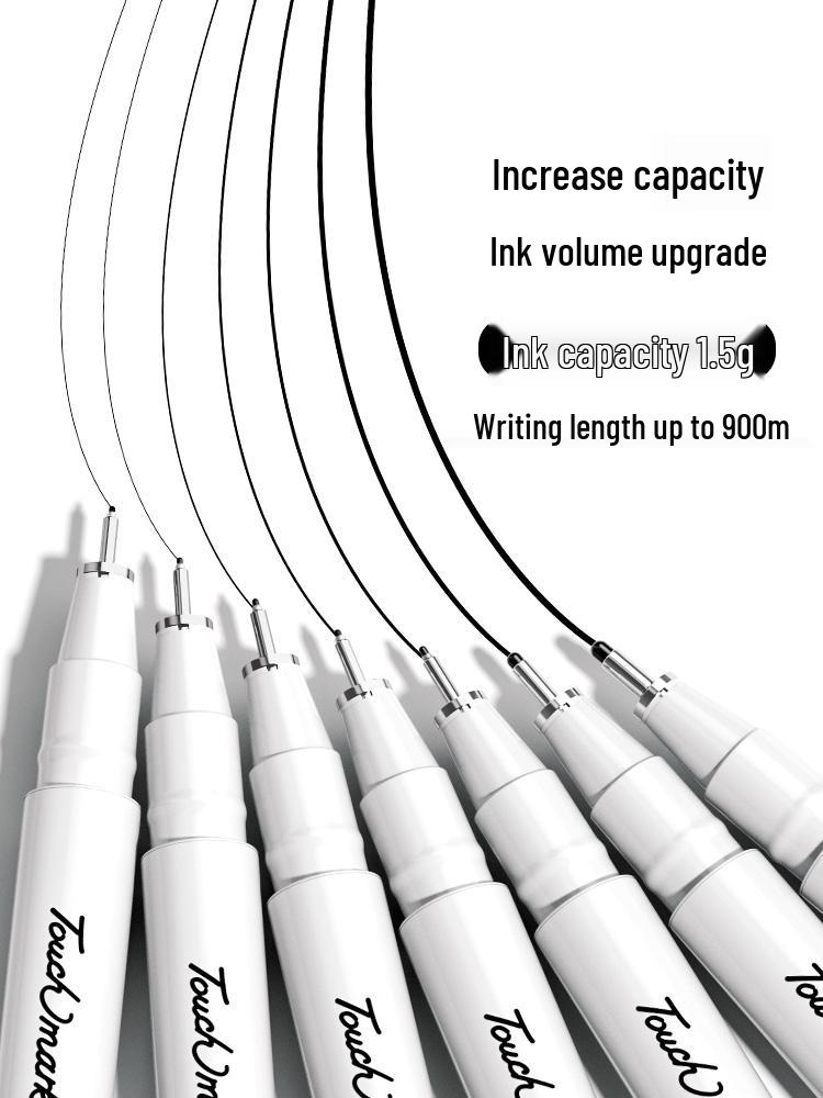 Authentic Touchmark Waterproof Quick-Dry Fine Liner Needle Pen Set for Art and Student Design