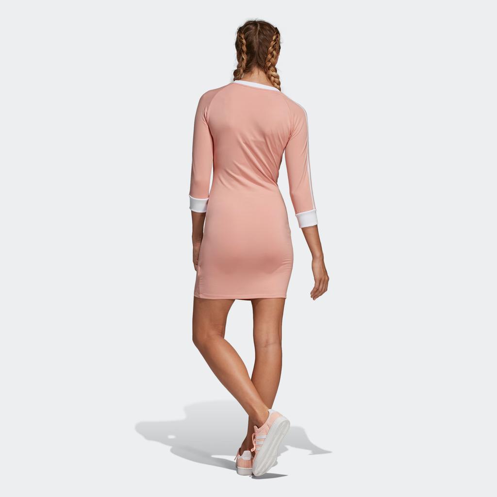 adidas Originals Long Sleeved Dress Women's Pink DV2565