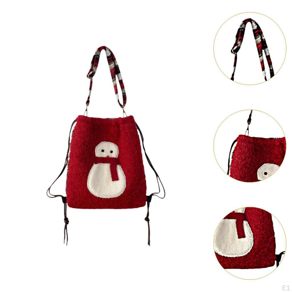 Christmas Shoulder Bags Cartoon Rucksack for Shopping Backpacking Camping Street