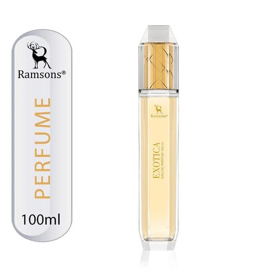 Ramsons - EXOTICA Gift Pack for Women | 1 Eau De Parfum-100ml & 1 Deodorant-200ml | TN - Plum, Leafy Green | MN - Jasmine, Rose | BN - Vanilla