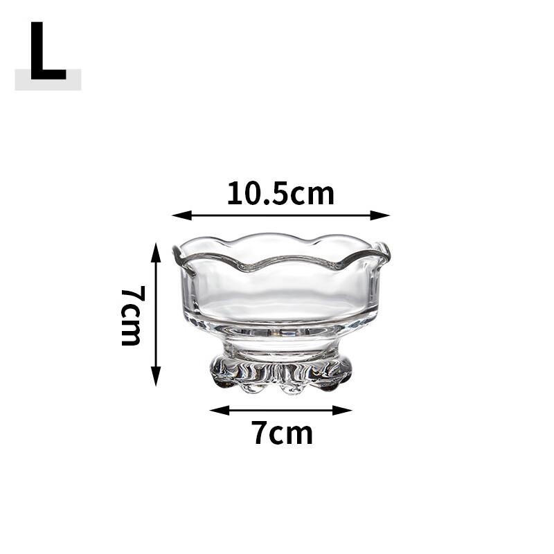 Creative Glass Ice Cream & Dessert Bowls, Set of 3