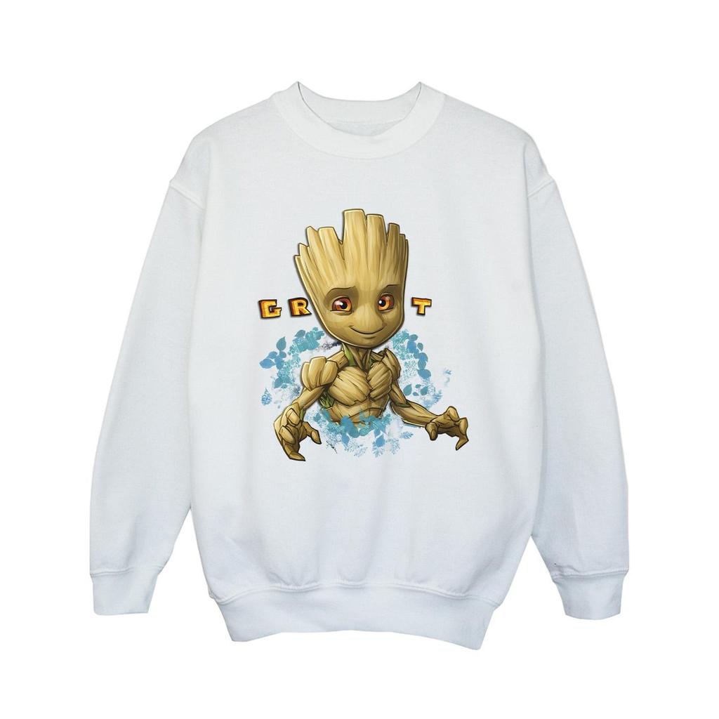 Guardians Of The Galaxy Girls Groot Flowers Sweatshirt