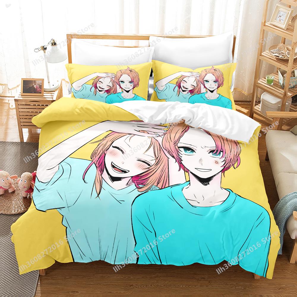 3D Print Anime Oshi No Ko Bedding Collection Single Twin Full Queen King Size Bed Collection Adult Kid Bedroom Duvetcover Collections Home Textile
