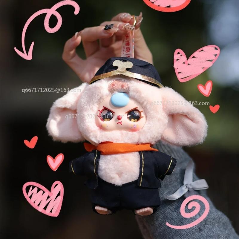 Trzy Figurki z Serii 'Robienie Spustoszenia w Niebie' Pluszowe Winylowe Mystery Box Tang Sanzang Król Małp Element Kolekcjonerski Prezent dla Chłopców