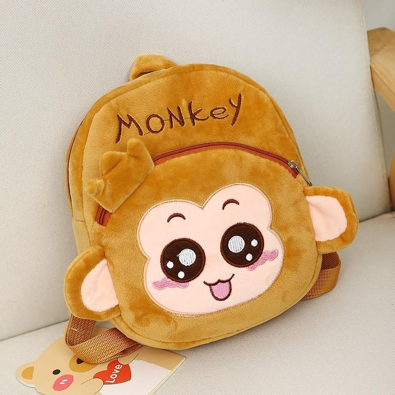 Plush Kids Animal Backpack With Large Capacity For School And Daycare Use