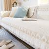 European Sofa Cushion Four Seasons Universal Cotton Fabric New Lace Non-slip Leather Cushion Cover