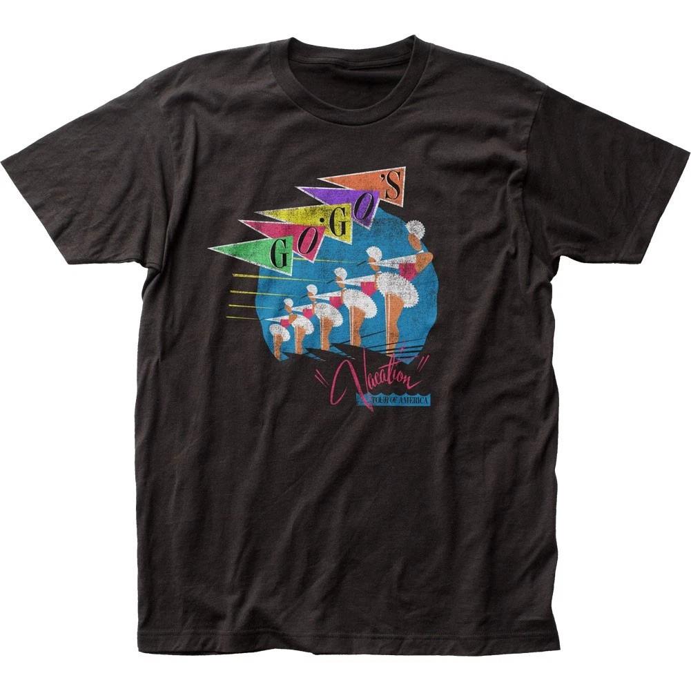 The Go-Gos Vacation Skiiers Mens T T-Shirt Music Classic Concert Band Band Black S