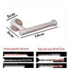 Stainless Steel Punch-Free Paper Towel & Toilet Roll Holder for Kitchen and Bathroom