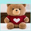 Teddy Cute Bear Plushie Plush Toy Warm Sweater Rose Velvet Children Gift Doll