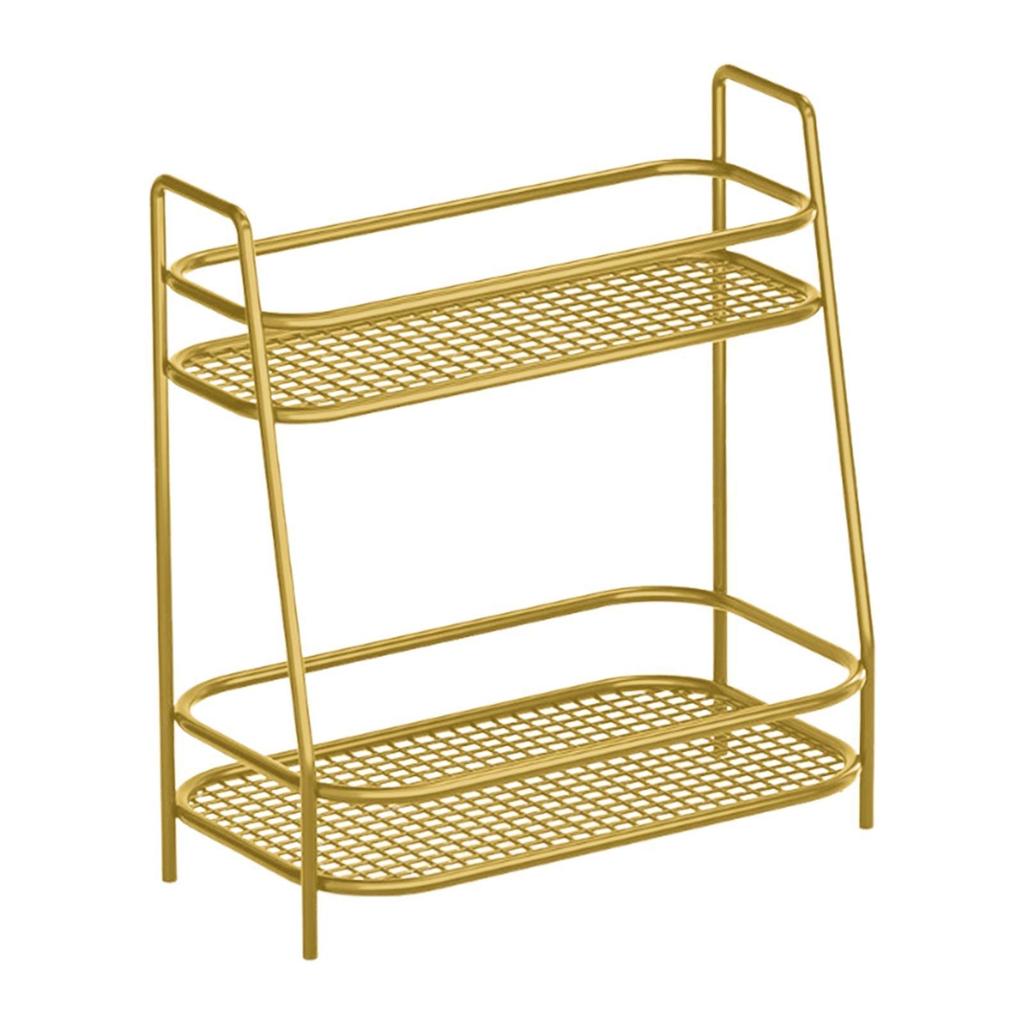 2 Tier Spice Storage Rack Home Countertop Freestanding Kitchen Cabinet Shelf