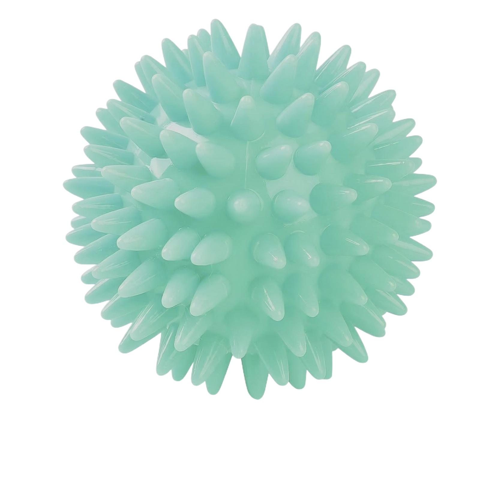 

Durable TPR Hollow Spiky Ball Dog Chew Toy Interactive Pet Toy with Sound for Dogs and Cats 5 5cm one size зелений