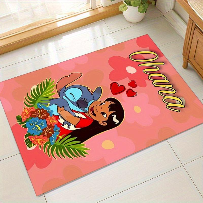 

1pc. Stitch & Lilo Ohana Love Heart Outdoor Rug Home Decor Gift for Room Bedroom Floor Mat Carpet Office Chair Cover Padz041057 60cm by 90cm