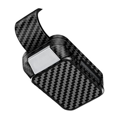 Huxibai Clip Pare-soleil de Voiture Porte-lunettes de Soleil, Porte-lunettes Multifonctionnel - Organisateur d'Accessoires de Voiture,