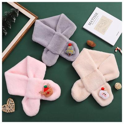 Kids' Thickened Plush Winter Snood - Christmas & New Year Gift for Boys, Girls, Infants, Toddlers