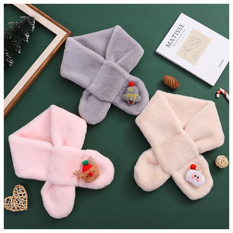 Kids' Winter Plush Neck Warmer Snood for Christmas & New Year