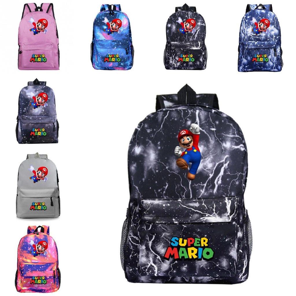 Super Mario Rucksack für Kinder Große Kapazität Schultasche Aus Strapazierfähigem Material