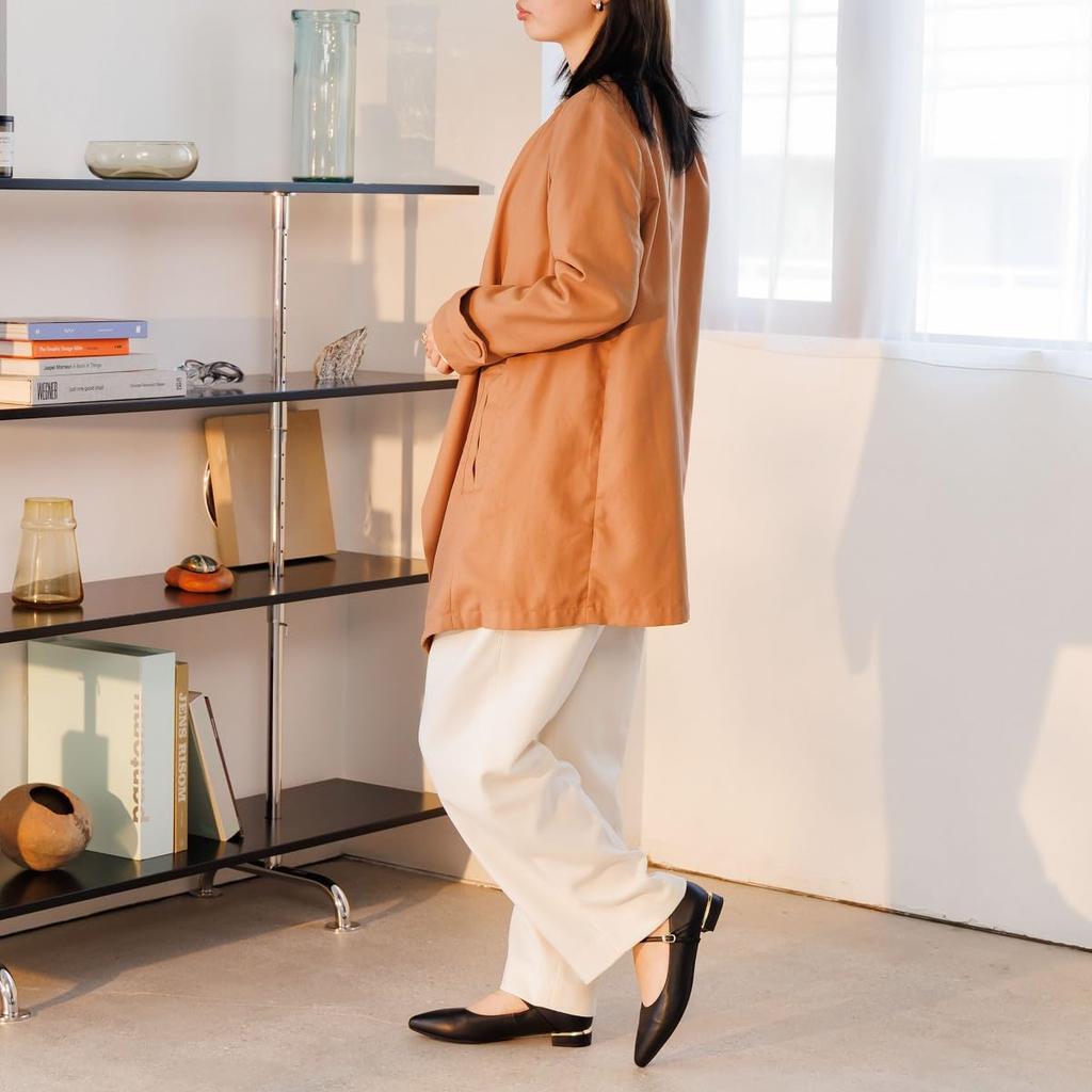 HIMIKO/Himiko/[WEB Exclusive] Flat Mary Jane Pumps/640005 Black 255