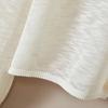 Women's French V-Neck Bamboo Knot Yarn Lightweight Cardigan
