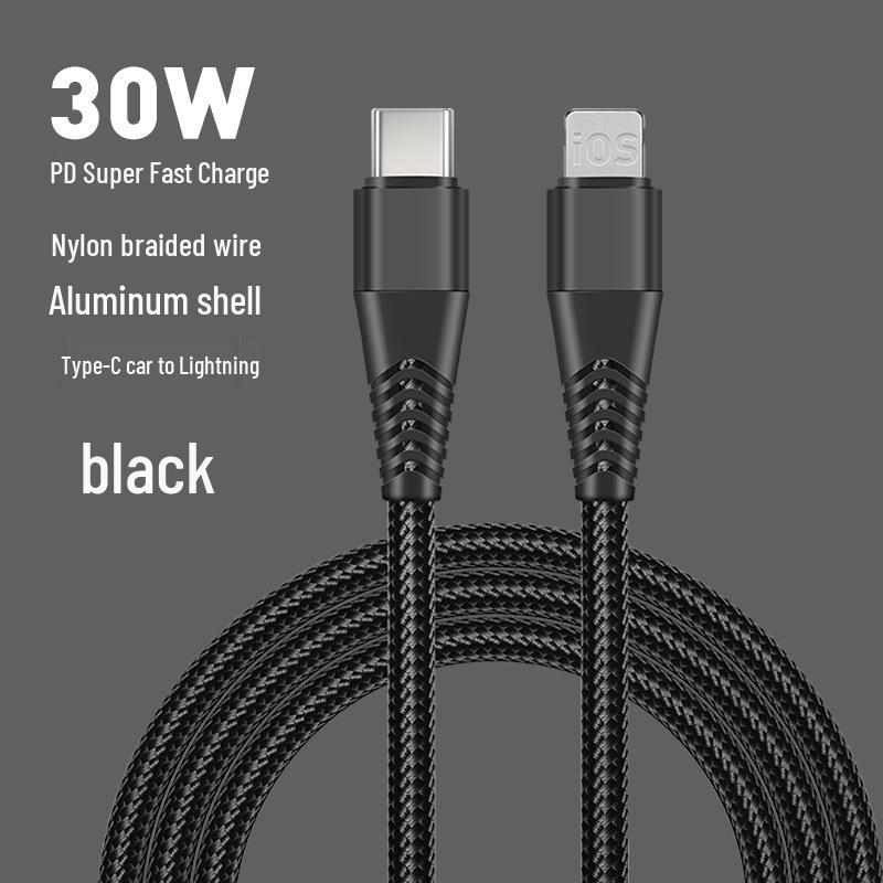 PD60W Geflochtenes C-zu-C Schnellladekabel für Apple/Huawei TYPEC Geräte