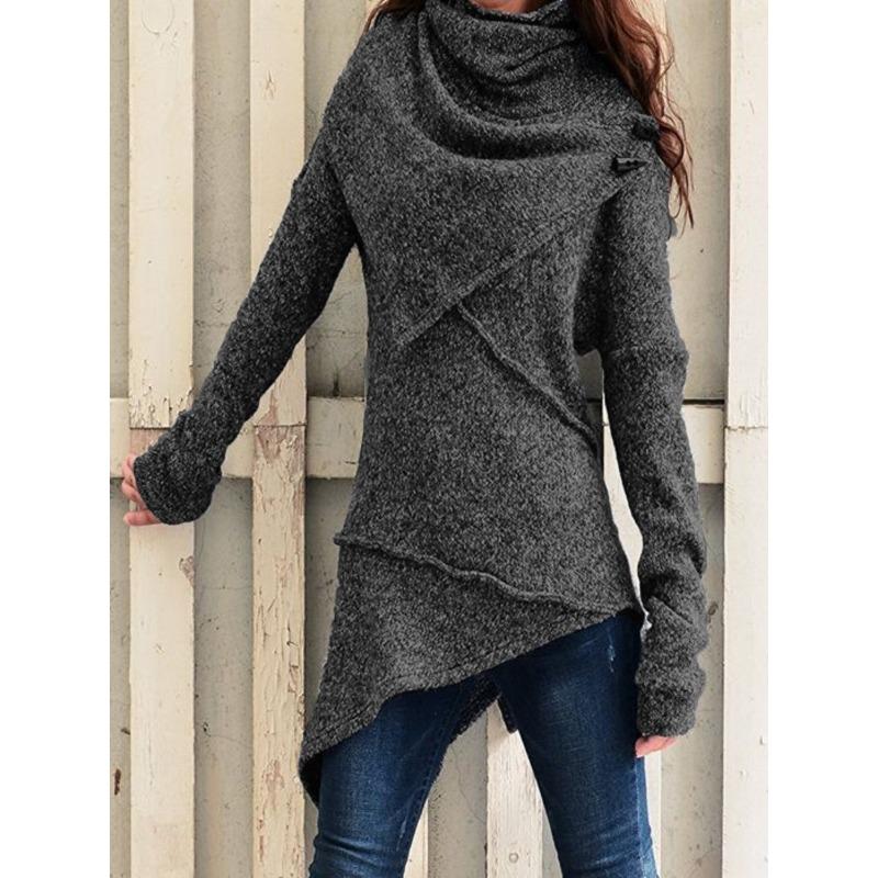 GMXIA Jaquetas e casacos femininos vintage casual cor sólida estampa outono inverno manga comprida