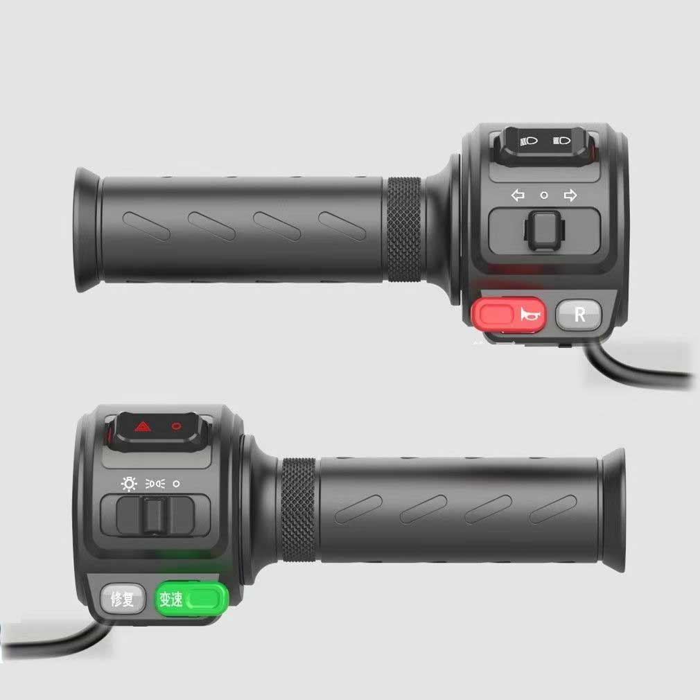 Electric Scooter Right and Left Handle Accelerator,Combination Switch Assembly Reverse,3 Speed,turning,horn Button Repair Part