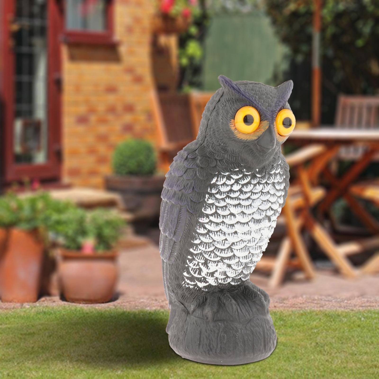 

Fake Owl Decoy Hunting Deterrent Bird Reject Pigeon Cat Crow Scarer Repeller Pest Control for Hunting