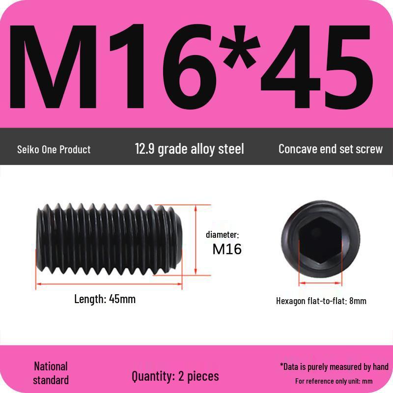 12.9 Grade Hex Socket Set Screw Grub Screw (M3-M12)