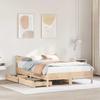 Solid Wood Bed with Drawers 140 X 190 Cm Pine