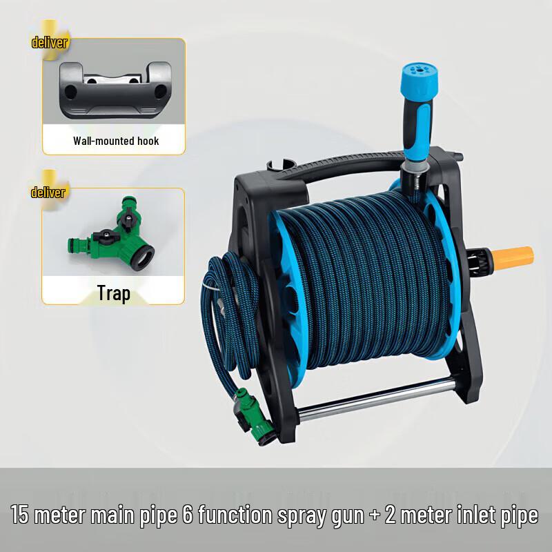 High-Pressure Outdoor Watering & Washing Hose Reel Kit