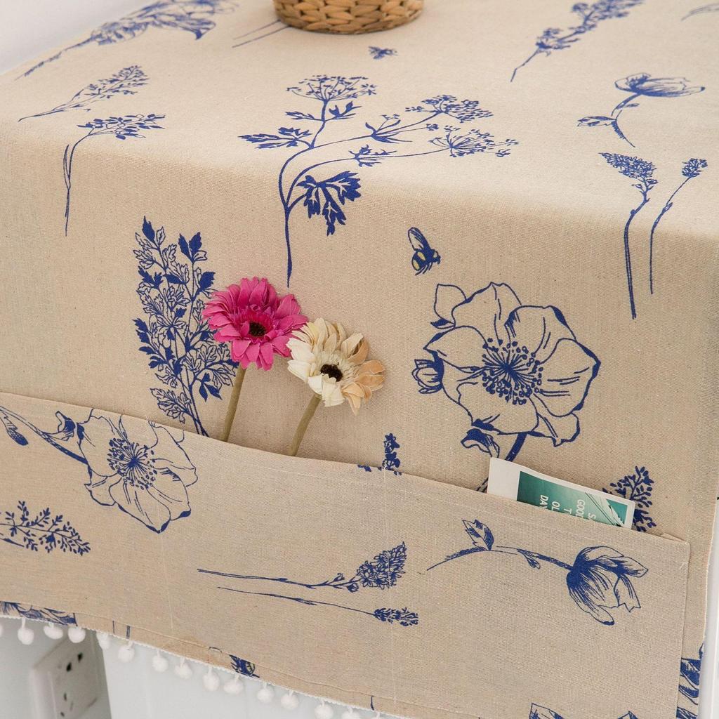 Table Cover Waterproof Dryer Covers for The Top Fridge Dust Cover Anti-slip Washer and Dryer Top Covers for Home and Kitchen dust-proof