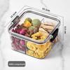 Transparent Plastic Food-Grade Storage Jar for Candy, Tea, Grains, and Cereal