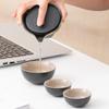 1pc Tea Sets A Pot Of Three Cups Quick Guest Cup Travel Tea Set Drinking Cups Portable Tea Making Small Set Single Outdoor Carry-on Bag For Restaurant