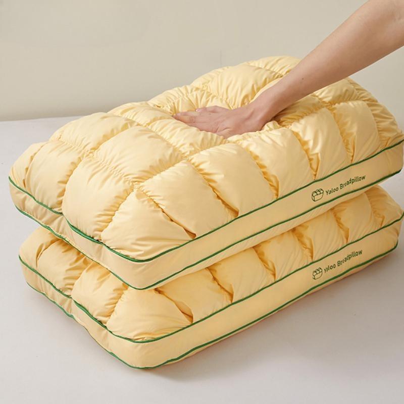 New Cotton Pineapple Bun Pillow for Home Use Adult Neck Protection Sleep Aid Pillow Core Dormitory Single Pack Soft and Rebound