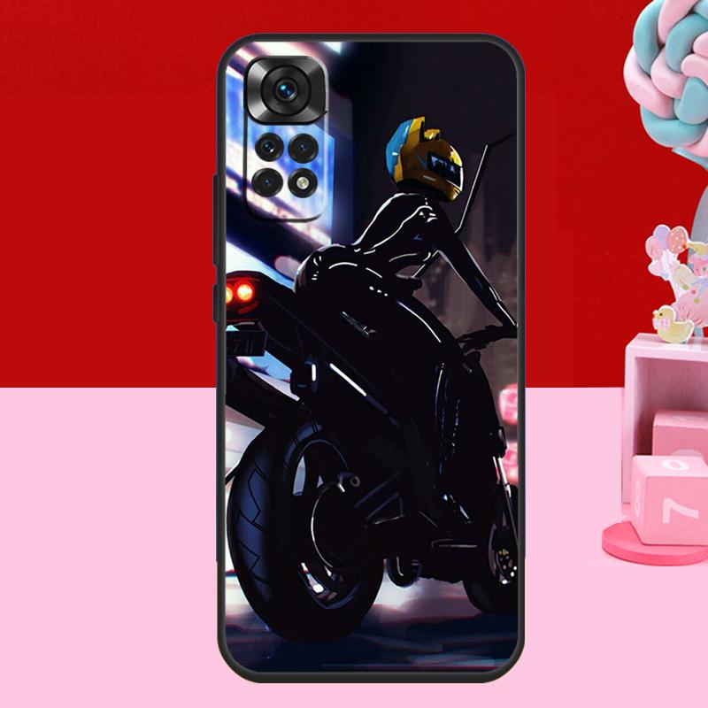 

Motorcycle girl Anime Case For Xiaomi Redmi Note 14 13 12 11 10 15 Pro Plus Redmi 15 C 10C 12C 13C 14C Soft Cover Note 15 Pro Plus 5G