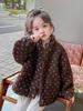 Girls' 2025 Autumn/Winter Fleece Jacket - Plush, Fashionable Sweater for Baby Girls