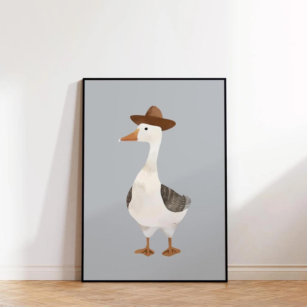 Minimalist Animal Aesthetics Poster Cute Funny Forest Animals Wall Art Parenting Kids Room Baby Room Home Office Decor