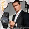 Automatic Business Watch for Luminous Stainless Perfect for Day Black Men Steel, Classic, Stylish, Fashionable, Cool, Students, Gifts, Anniversaries,