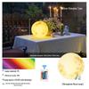 30cm Outdoor Solar Rechargeable 16-Color Moon Lamp