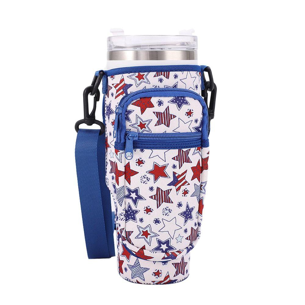 Shoulder Strap Cup Sleeve Adjustable Water Cup Bags Water Bottle Holder Pouch for Stanley 40oz Cup