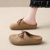Fashion CRLAYDK Women Footbed Comfortable Slip On Mules House Slipers With Arch Support Ladies Suede Backless Walking Casual Shoes