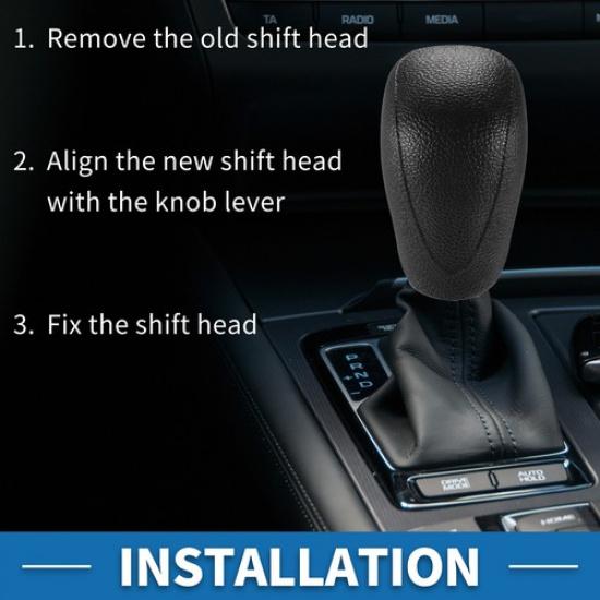 Automatic Gear Shifter Knob for Toyota 4Runner 2003-2017 Faux Leather Black