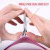 11 Card Slots Double Sided Plastic Card Holder Small Size Multicolor Business Pack Bus Card Bag Women Purses Men Wallet