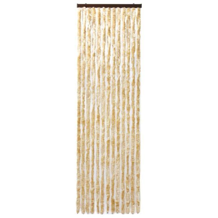 Moustiquaire - VIDAXL - Beige - 90x200 cm - Chenille 100% - Ajustable et léger