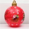 60cm Outdoor Christmas Inflatable Decorated Ball PVC Giant Big Large Balls Xmas Tree Decorations Toy Ball Without Light