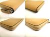 Authentic FENDI Peekaboo Beige Leather Zip Around Long Wallet #a899  Refurbished