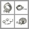 Adjustable Tri Clamp 3 Inch Tri Clamp For Brewing For Sanitary Connections 91mm Flange OD Convenient Cross-hole For Homebrew
