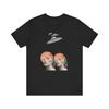 Retro Twin Heads with UFO Shirt | Graphic Tee