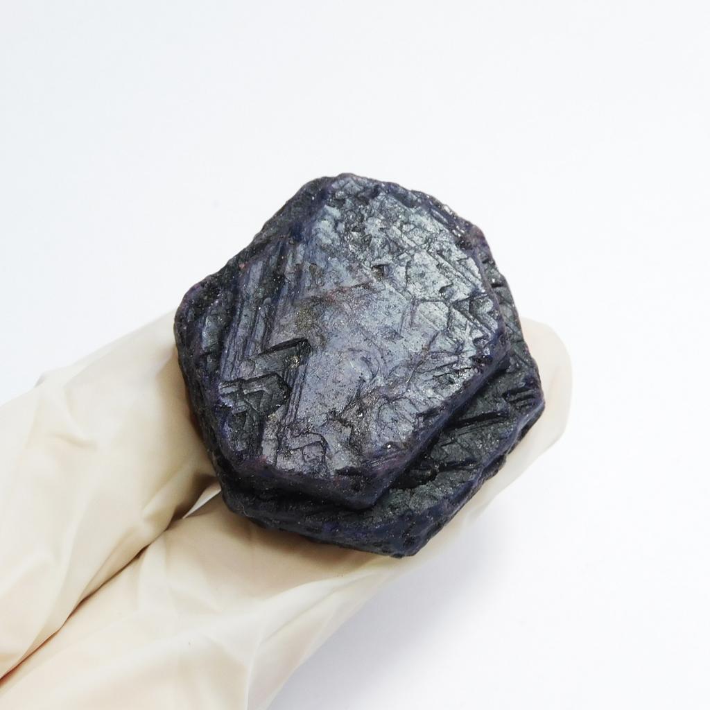 Blue Sapphire Natural Dyed Rough 214.90 Ct CERTIFIED Uncut Loose Gemstone Rough