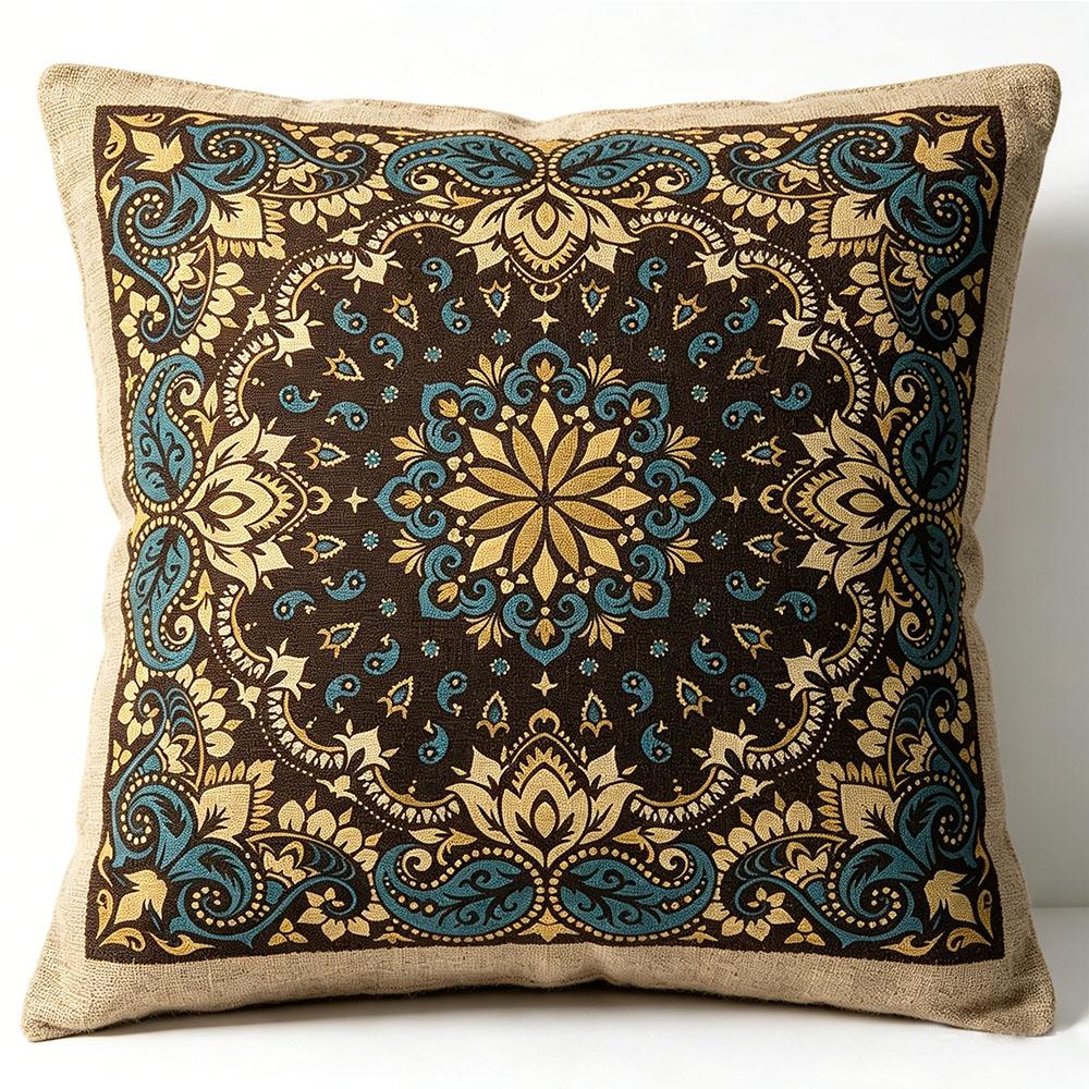 African Tribal Mandala Vintage Pattern Cushion Cover Set Exotic Bohemian Decorative Pillowcase for Sofa Bedroom Home Decor