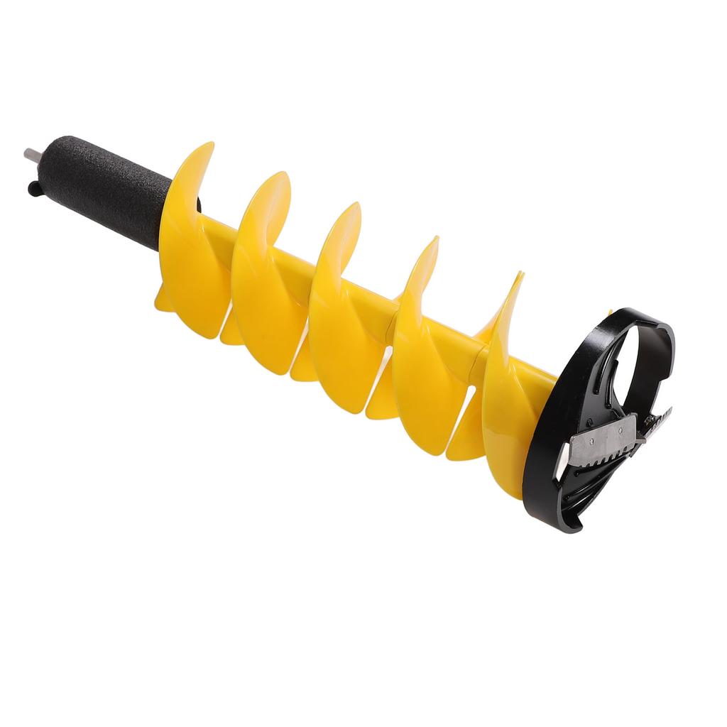 Ice Fishing Drill Bit Aluminum Alloy Nylon Ice Auger for Deep Water Areas 8 Inch Rotating Diameter